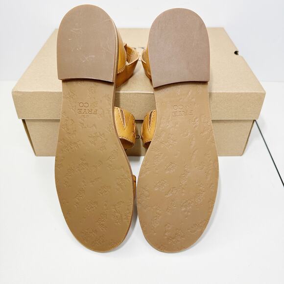Frye & Co Port to Band Sandal Leather Sandal Almond Women 6M NWB Ankle Strap - Picture 7 of 8